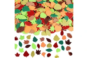 Thanksgiving Autumn Leaves Garnish Gold Powder Craft Kit Foam Maple Leaf Children DIY Autumn Seasonal Party Decoration Festive