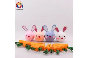 2026 Easter Bunny Egg Carrot Paper Surprise Ball with Toys for Kids-Diwali & Thanksgiving Edition Handmade Eco-friendly