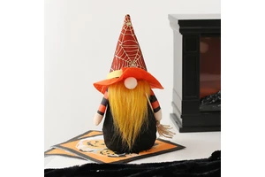 For Home New Products Party Halloween Decorations Pumpkin Faceless Forest Elderly Witch Doll Ornaments Silk Cloth