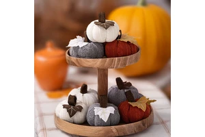 Thanksgiving Decorations Pumpkin Costume 6cm Knitted Pumpkin Pendants Pumpkin Decorative Products