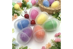 Luxury Easter Eggs & Plastic Eggs in All Kinds of Colors 6.2x4.2cm Gravure Printed for Easter Decorations