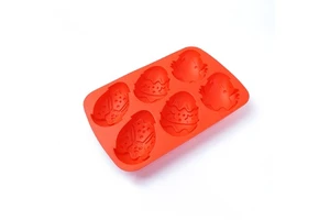 Creative Non-Stick Food Grade BPA Free Eco-Friendly Silicone Easter Egg Shaped Cake Mold for Home Kitchen Baking