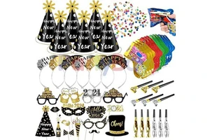 LaiPai Cross-Border Happy New Year 2024 Winter Party Cone Hat Headwear Glasses Dragon Horn Gift for Children and Adults