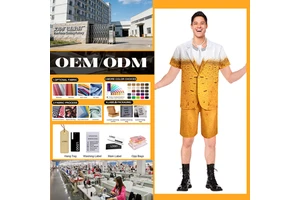 OEM/ODM German Performance Costumes Cosplay Men's Suits Halloween Clothes Oktoberfest Beer Festival Clothing