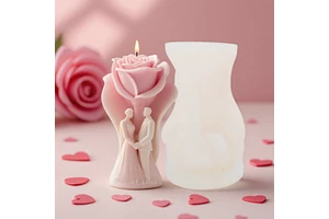Rose For Oath Food Grade Silicone Aromatherapy Candle Mold DIY Valentine's Day Wedding Gift Ornaments Abrasives