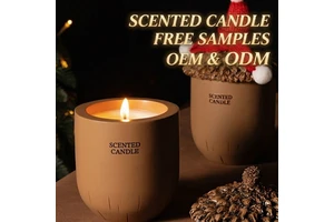 Luxury Home Scent Acorn Fragrance Candle Gift Box Candle for Christmas New Year & Birthday Presents