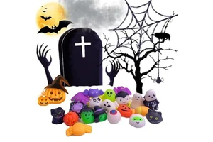 Halloween Pinch Music Decompression Slow Rebound Horror Skull Bat Spider Manufacturers Supply Toys for Children