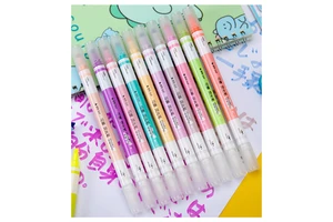 STA Low Odor Multicolor Fluorescent Pastel Erasable Highlighter Marker Pen Set