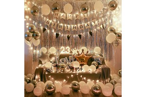 Birthday Decorations Wedding Decor Adult Kids Baby String Light Balloons Party Decoration Set for Home Party
