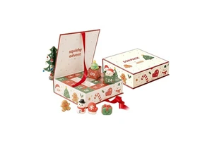 Custom Santa Squishy Children Advent Calendar Gift Box 24 Days Toy Countdown Blind Box Rigid Cardboard Box For Kids Christmas