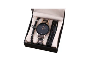 Wholesale Luxury Fashion Promotional Products Ideas Gifts Items Watch and Bracelet Gift Set for Men Corporate Fathers Day Gifts