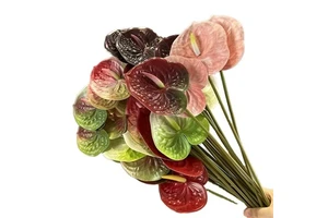 Wholesale Small Artificial 3D Real Touch Handmade Romantic Dreamy Rose Plant Flower Arrangement Valentine's Day Wedding Home