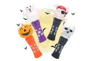 Hot Sale Halloween Party Led Flashing Light up Spinner Wand Toys for Kids