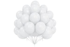 Wholesale Children's Birthday Party Baby Showers 12inch Standard White 50pcs High Quality Safe White Balloons