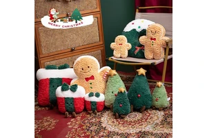 2025 Hot Sale Christmas Plush Toys Custom Wholesale Santa Claus Holiday Gifts Indoor Decorations