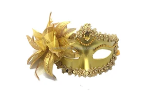 New High-end Italian Fashion Show Mask Venice Side Flower Ball Mask