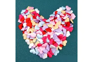 Valentine's Day Sponge Cloth Love Wedding Peach Heart DIY Wedding Decoration Party Love Flower Supplies Toys