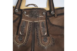 Wholesale Best Supplier Lightweight Men Bavarian Style 100% Genuine Leather Made Adult Size Authentic German Lederhosen Men