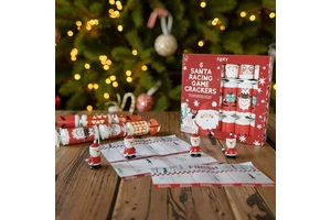 Starlight Gifts Christmas Crackers OEM/ODM Factory Manufacturing Santa Reindeer Design 12in Aluminum Foil Paper Eco-Friendly