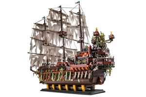 For Mould King 13138 Flying Dutchman Model DIY Plastic Block Set Kids Movie Star Ship Building Toys