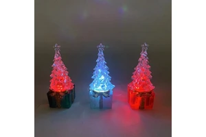 Plastic Led Christmas Acrylic Tree Family Home Decoration Supplies Ornaments Home Table Party Decor