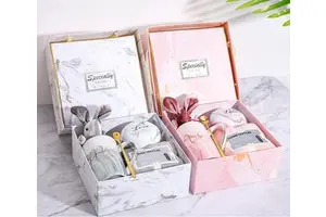 Mother's Day Customizable Promotional Gift Box Ceramic Coffee Mug Super Soft Towel Perfect Gift for Mom's Birthday Mother's Day