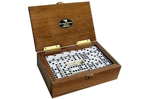 OEM Wooden Double 9 Dominoes Set Custom Logo & Packaging Available