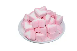 Xinrunjin Pastel Heart Shaped Marshmallows - For Valentine's Day Gifts, Party Desserts Romantic Snacking, Colorful Sweet Treats