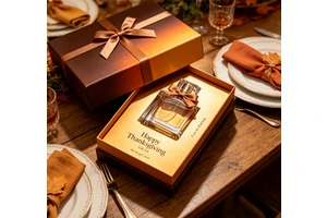 Thanksgiving Rose Perfume Gift Set Eco-Friendly Long Lasting Fragrance Eau De Parfum Spray Holiday Present for Men Women