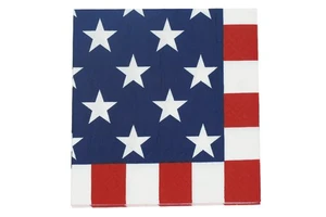 Star Printed Stripe Color Paper Napkins for Easter and Christmas