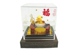 Luxury Gold Plated Handmade Personalized Yeewo Horse Collectible Chinese New Year Gift Promotional Household Fashionable UV