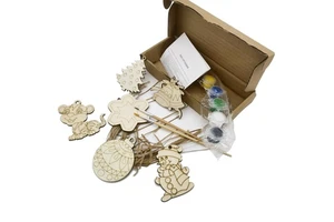 Hot Product Wooden Christmas DIY Deco Wooden X'mas Decoration Wooden Christmas Tree Ornament