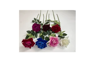 JH Factory's Hot-Product Red Roses Artificial Flowers Flannel Corner Rose for Christmas Graduation Valentine's Day Mother's Day