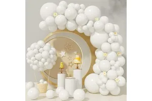 Wholesale Customized Balloons Children's Birthday Large Quantity 12 Inch White Latex Balloons for Party Baby Showers