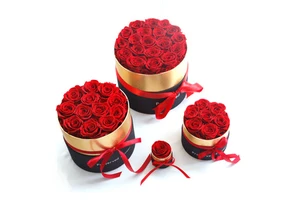Fresh Real Rose Flower Gift Box Long Lasting 3-5 Years Multiple Colors Valentine's Day Mother's Day Promotional Party Supplies