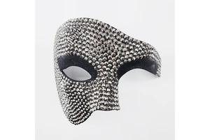 Masquerade Masks Venetian Mardi Gras Party Evening Prom Costume Mask Diamond-encrusted Mask for Men