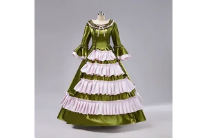 QQWZ771 17th century Antique Costumes Rococo Masquerade Ball Dresses Marie Antoinette Gown Carnivale Venetian Dress