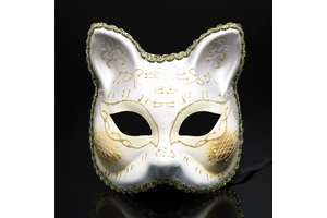 2025 High Quality Hand Made Original Venetian Italy Cat Masquerade Mardi Gras Carnival Festival Cat Mask