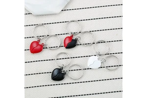 Couple Keychain Heart Key Rings Lovers Love Key Chain For Birthday Gift Souvenirs Valentine's Day Gift Lovers Couple Gift