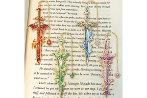 Customized UV Electroplated Metal Bookmark Cute Pet Photo Flower/Fruit Design Chinese New Year Commemorative Gift for Pet Pin