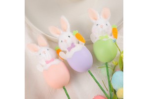 Festivals Easter Party Decorations Artificial Easter Egg Cute Bunny Egg Bouquet Decoration Accessories for Easter Party Ornament