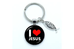 AA01304 Round Pendant Letter Keychain Key Ring Birthday Gift for Dad Father Papa Father's Day Gift