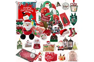 Wholesale Christmas Ornaments Items, Hot Sale Creative Theme Xmas Hanging Decoration Crafts Custom Christmas Souvenir Gift Bags/