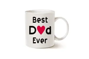 Father Day Gifts Best Dad Coffee Mug, Best Dad Ever Unique Birthday Present Mug