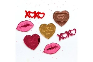 Ins Wind Valentine's Day Cupcake Decoration Happy Valentine's Day Acrylic Cake Decoration Party Supplies