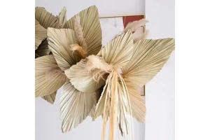 2025 New Arrivals Trending Natural Dried Palm Leaves for Boho Home Wedding Party Background Decor for Christmas Valentine's Day