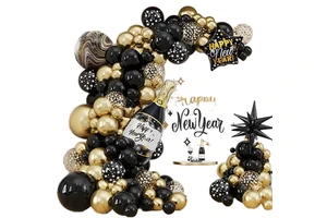 Hot Selling Styles 2025 New Year Aluminum Foil Latex Balloon for Party Birthday Decoration