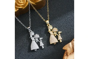 New Modern Mother's Day Commemorative Meaning Necklace with Digital Printing-Festival Gift for Mom