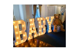 Baby Kids Children Birthday Party Supplies Decorations, Light up Marquee Letters Balloons