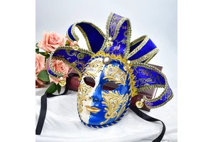 High-end Venetian Masque Mask Embossed Retro Party Props Masquerade Theatre Mask